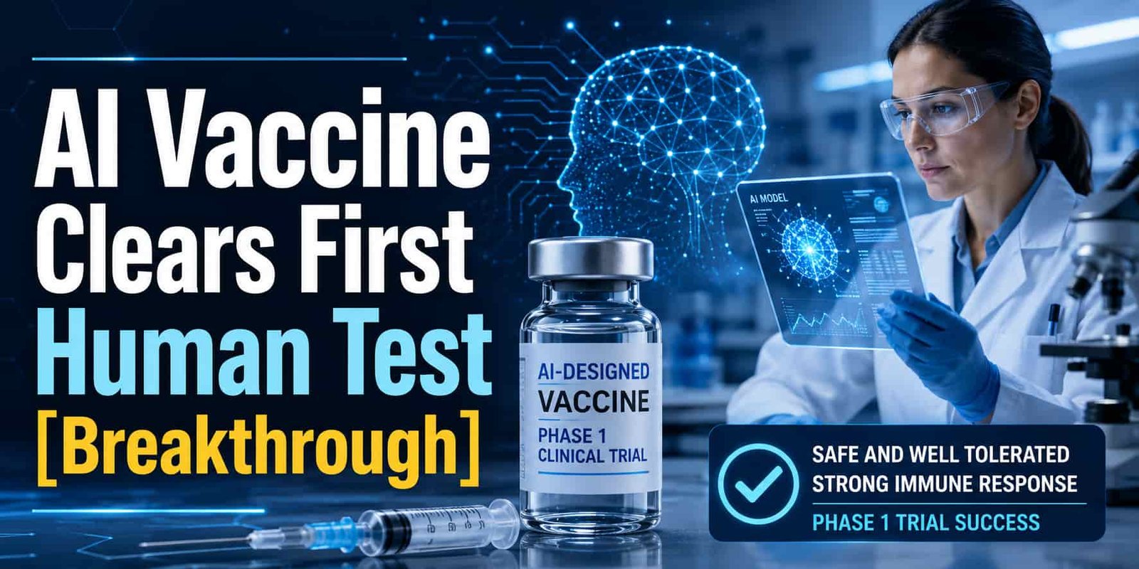AI Vaccine Clears First Human Test [Breakthrough]