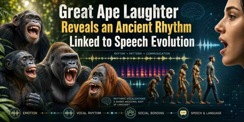Great Ape Laughter Reveals an Ancient Rhythm Linked to Speech Evolution