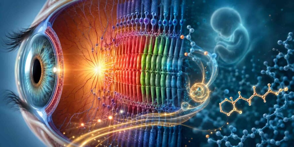 Hormones Guide the Formation of Sharp Central Vision