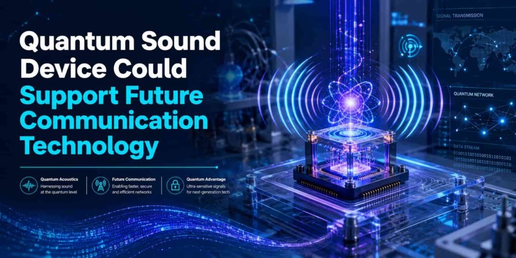 Quantum Sound Device Could Support Future Communication Technology