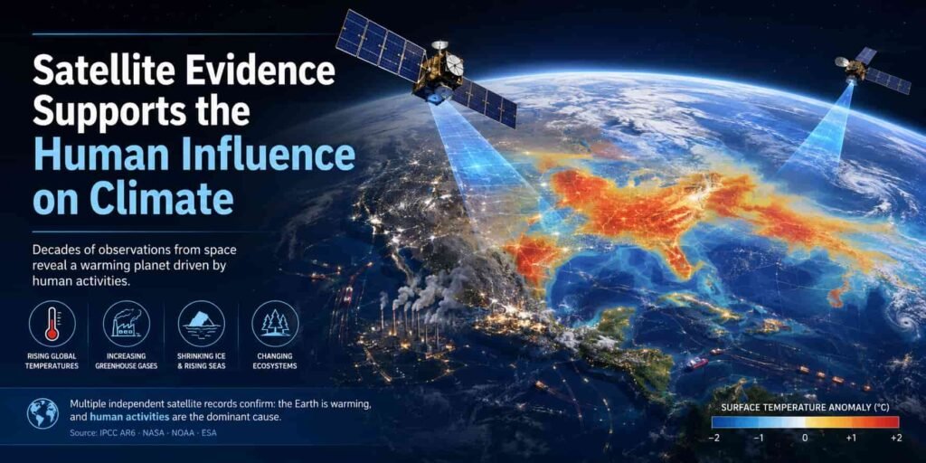 Satellite Evidence Supports the Human Influence on Climate