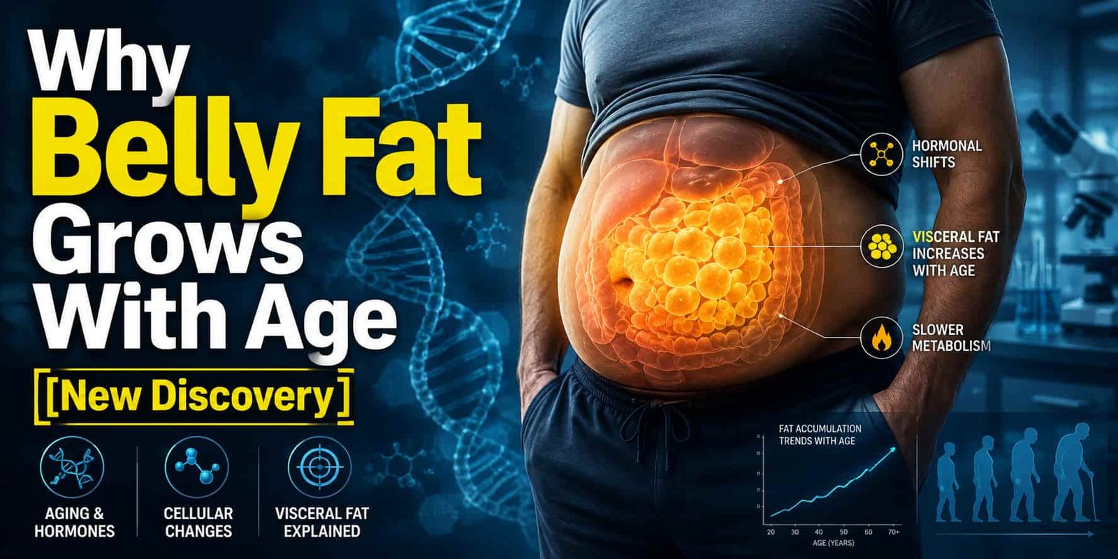 Why Belly Fat Grows With Age [New Discovery]