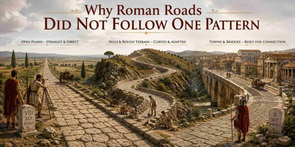 Why Roman Roads Did Not Follow One Pattern